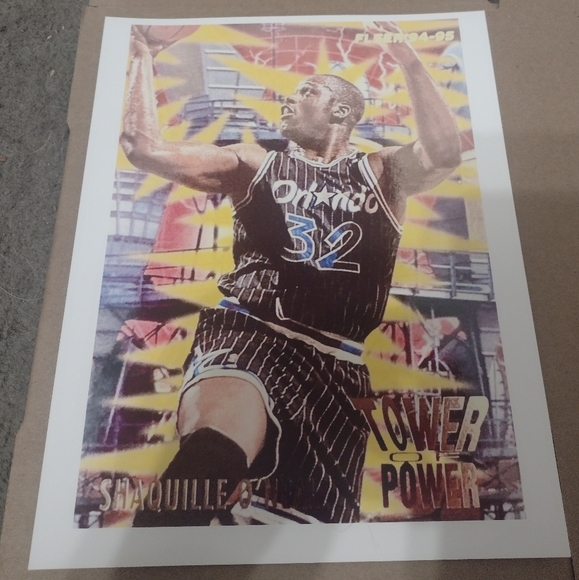 NEW!💯 SHAQUILLE O'NEAL ORLANDO MAGIC 8.5x11 VINTAGE PREMIUM ULTRA GLOSSY POSTER - Picture 1 of 12